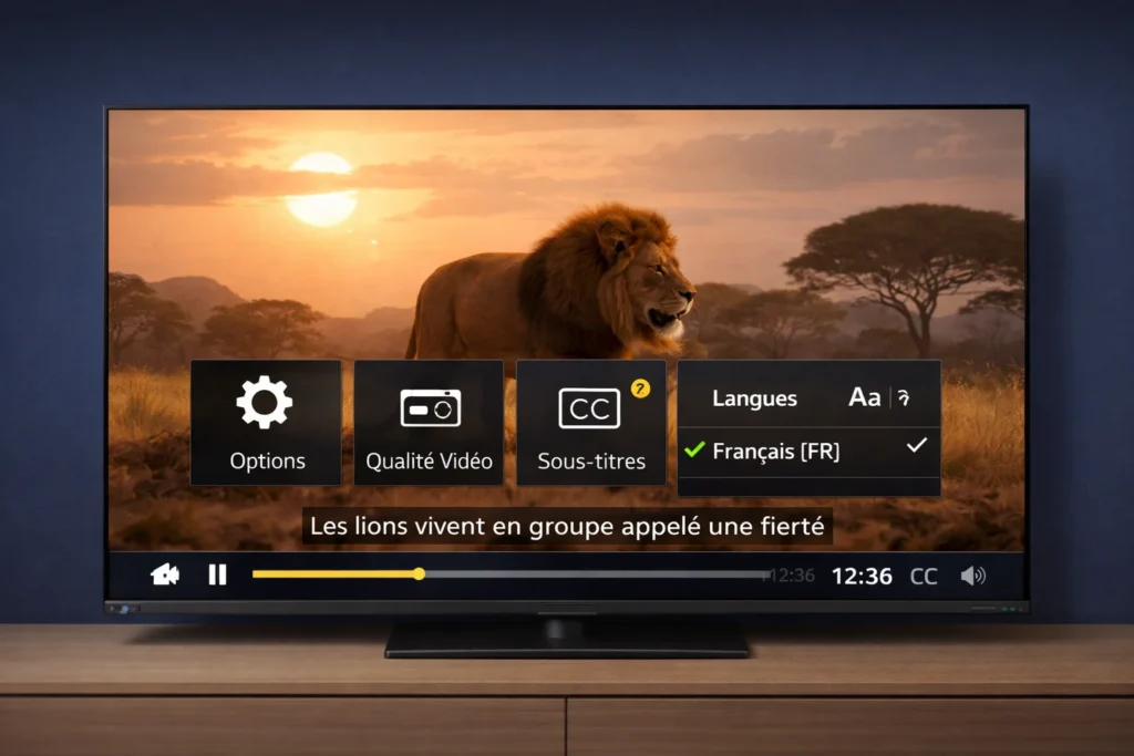 4. Vérifier l’affichage des sous-titres – IPTV Smarters Pro