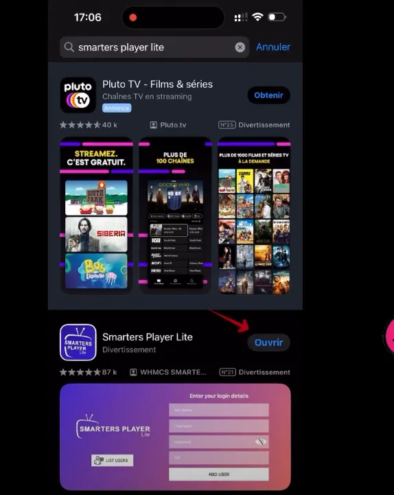 Étape 4 : Laissez l’application charger les contenus – IPTV Smarters Pro