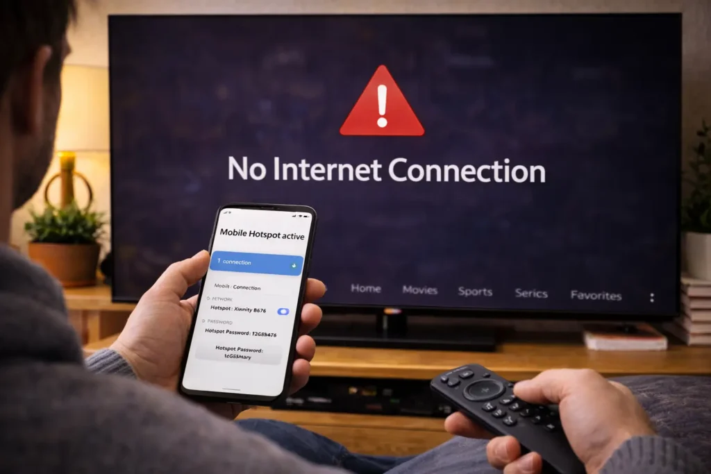 Pourquoi mon IPTV ne fonctionne pas en partage de connexion ?